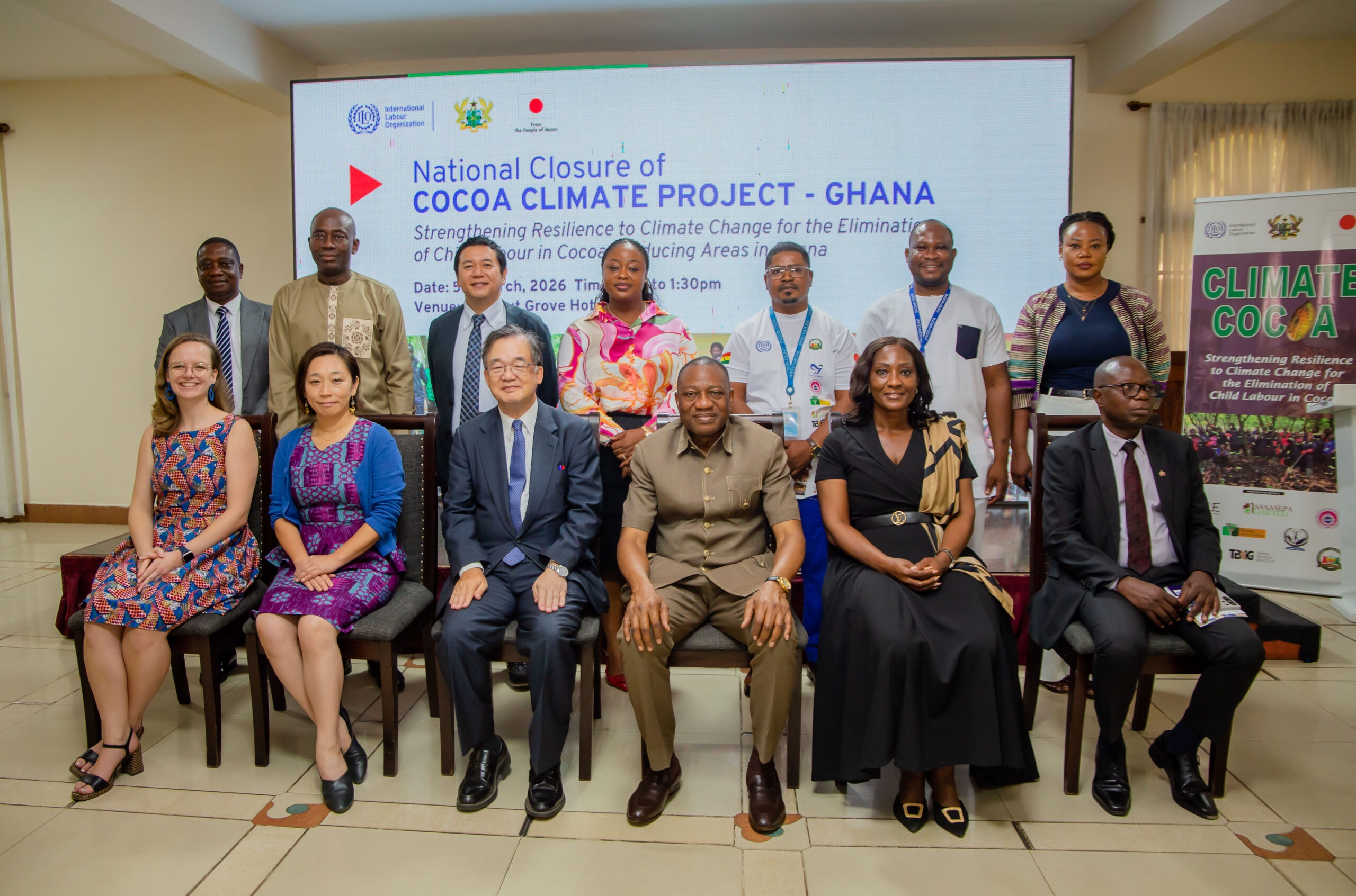 ILO and Japan champion biochar innovation to tackle child labour in cocoa sector